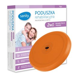 Perna Sanity 2 in 1 pentru reabilitare si antrenare, suprafata anti-alunecare, greutate maxima 260 kg, diametru 35 cm, Portocaliu