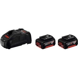 Set 2 acumulatori si incarcator, Li-Ion, 18 V, 5 Ah, incarcare rapida