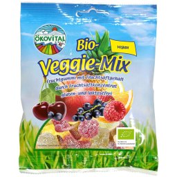 Jeleuri din fructe si legume, fara gluten si lactoza bio 80g