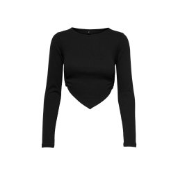 ONLY Top Onltrina L/S Rib Top Box Jrs 15284979 C-N10 black