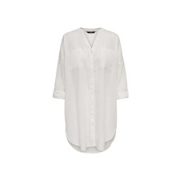 ONLY Cămaşă Onlapeldoorn Solid V-Neck L/S Shirt 15267738 11-4201 TCX cloud dancer