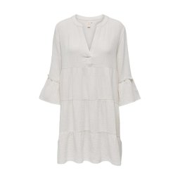 ONLY Rochie Onlthyra Peplon Dress Wvn 15267999 11-4201 TCX cloud dancer