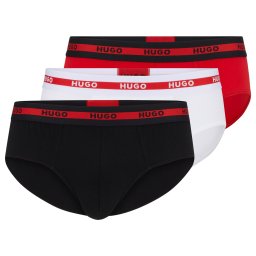HUGO Slip roși aprins / negru / alb