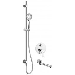 ARNICA Set de duș incastrat pentru cadă NAC_09QA Finisaj: crom