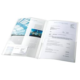 Mapa de prezentare ESSELTE, A4, standard, 180 microni, 5 buc/set - transparent