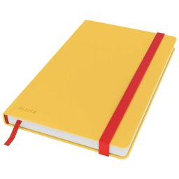 Caiet Leitz Cosy, coperta dura, FSC, reciclabil, A5, 80 coli, matematica, galben chihlimbar