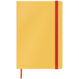 Caiet Leitz Cosy, coperta dura, FSC, reciclabil, B5, 80 coli, matematica, galben chihlimbar