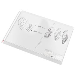 Accesorii birotica Folie protectie pentru documente A3, 85 microni, 10buc/set, ESSELTE - transparent