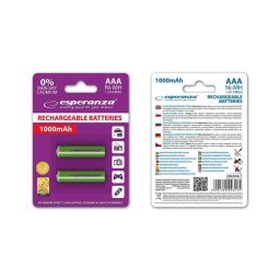 Esperanza EZA101G Baterii reîncărcabile Ni-MH AAA 1000MAH 2PCS.