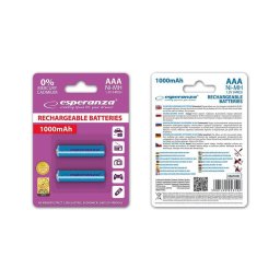 Esperanza EZA101B Baterii reîncărcabile Ni-MH AAA 1000MAH 2PCS.