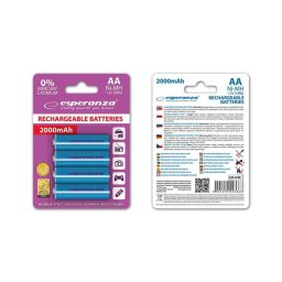 Esperanza EZA104B Baterii reîncărcabile Ni-MH AA 2000MAH x4
