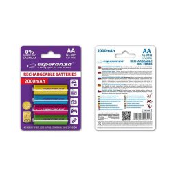 Esperanza EZA108 Baterii reîncărcabile Ni-MH AA 2000MAH x4