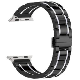 Bratara ceramica neagra cu gri Apple Watch 42/44/45mm - 62547
