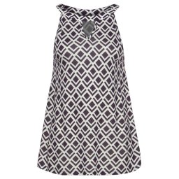 LASCANA Top bleumarin / alb