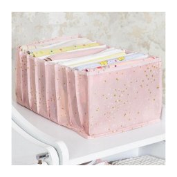 Organizator de dulap 37,5x24,5x17,5 cm roz