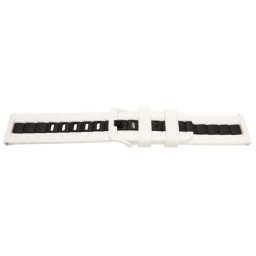 Curea silicon doua culori QR alb cu negru 20mm- 62262