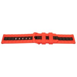 Curea silicon doua culori QR roșu cu negru 20mm- 62258