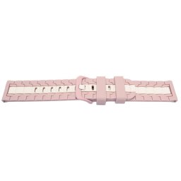 Curea silicon doua culori QR roz cu alb 22mm- 62257