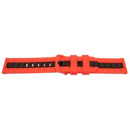 Curea silicon doua culori QR roșu cu negru 20mm- 62258
