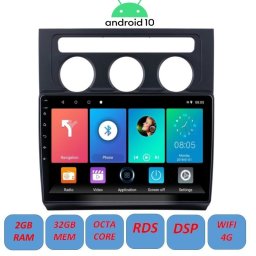 Navigatie Android 10 / 10.1 inch / 2Gb RAM memorie interna 32Gb WIFI USB GPS slot sim 4G pentru VW Touran 2004 - 2010