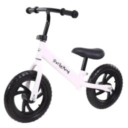 Bicicleta de echilibru fara pedale pentru incepatori, NBW, 3.1 kg, 2-5 ani, Alb