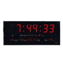 Ceas digital de perete JH-3615, afisaj rosu
