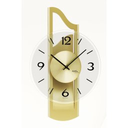 Ceas de perete AMS W9679 auriu