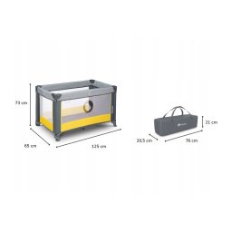 Lionelo Patut pliant Stefi, 120x60 cm, Yellow Lemon