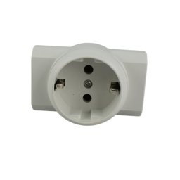 Triplu Stecher Mixt Euro + Schuko B-223 B-035 221 0 - Multiplicator Priza 3 Iesiri