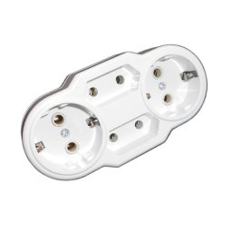 Triplu Mixt,miez de ceramica Alb, 2CP CU 2 FCP