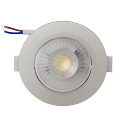 Spot LED 7 W , orientabil ,lumina rece 6500 k , incastrabil in diametru de 70mm,220V