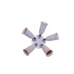 Dulie cu 5 brate E27-E27, adaptor multiplu pentru becuri LED, 220V