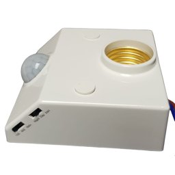 Dulie E27 cu aplicare pe perete si senzor de lumina si miscare