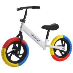 Bicicleta de echilibru fara pedale, NBW, cadru otel 3.1 kg, 2-5 ani, Roti in 3 culori, Alb