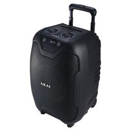 Boxa portabila Akai ABTS-X10 PLUS, Bluetooth, microfon inclus, 50 W, Negru