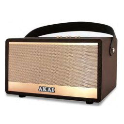 Boxa portabila Akai M7 Storm, 70W, FM Radio, Design retro, Maro