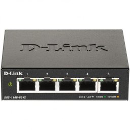 Switch smart 5 porturi Gigabit, carcasa metalica, D-LINK DGS-1100-05v2