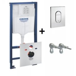 Set rezervor incastrat 4 in 1 Grohe Rapid SL cu clapeta, set fixare si fonoizolare -38929000