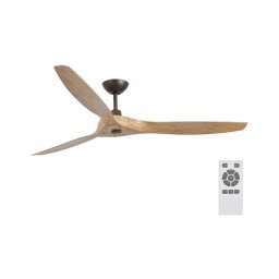 Ventilator de tavan FARO 33519 MOREA maro d. 152 cm + telecomandă