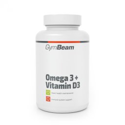 GymBeam Omega 3 + Vitamina D3 90 caps.