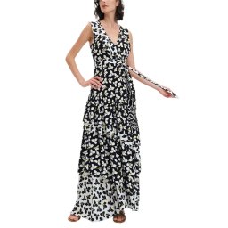 DIANE VON FURSTENBERG Rochie Dvf Elisabetta Dress DVFDW1R016GFSIB graphic flower sm iv/sm bk