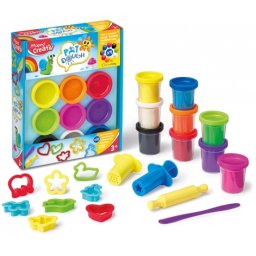 Plastelina Creativ Pat Dough 9 culori + 12 accesorii Maped