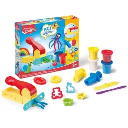 Plastelina Creativ Pat Dough 4 culori + 12 accesorii Maped