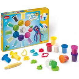 Plastelina Creativ Pat Dough 20 culori + 12 accesorii Maped