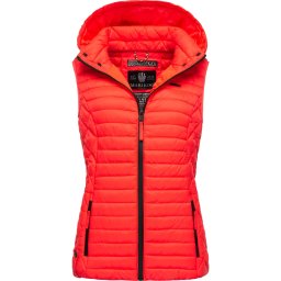 MARIKOO Vestă 'Hasenpfote' portocaliu neon / negru