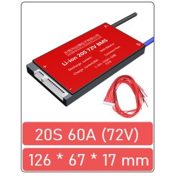 BMS baterie Li-ion 20S 60A (72V)