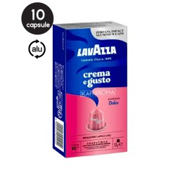 10 Capsule Aluminiu Lavazza Crema e Gusto Dolce – Compatibile Nespresso