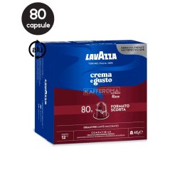 80 Capsule Aluminiu Lavazza Crema e Gusto Ricco – Compatibile Nespresso