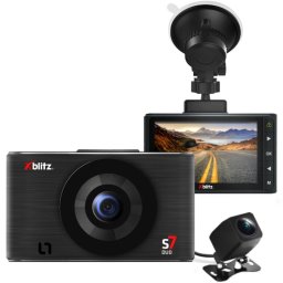 Camera auto DVR Xblitz S7 Duo Dual fata/spate, Full HD, Negru