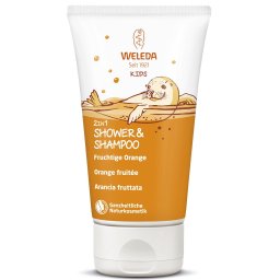 Gel de dus si sampon cu portocale 2 in 1 pentru copii 150ml